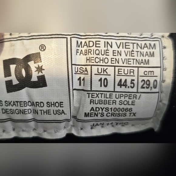 DC Men's Light Tan Canvas Sneakers 11 - Picture 8 of 8